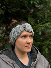 Load image into Gallery viewer, Cotton ear warmer with button closure