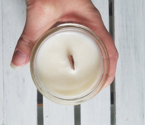 8oz winter scented soy wax candle