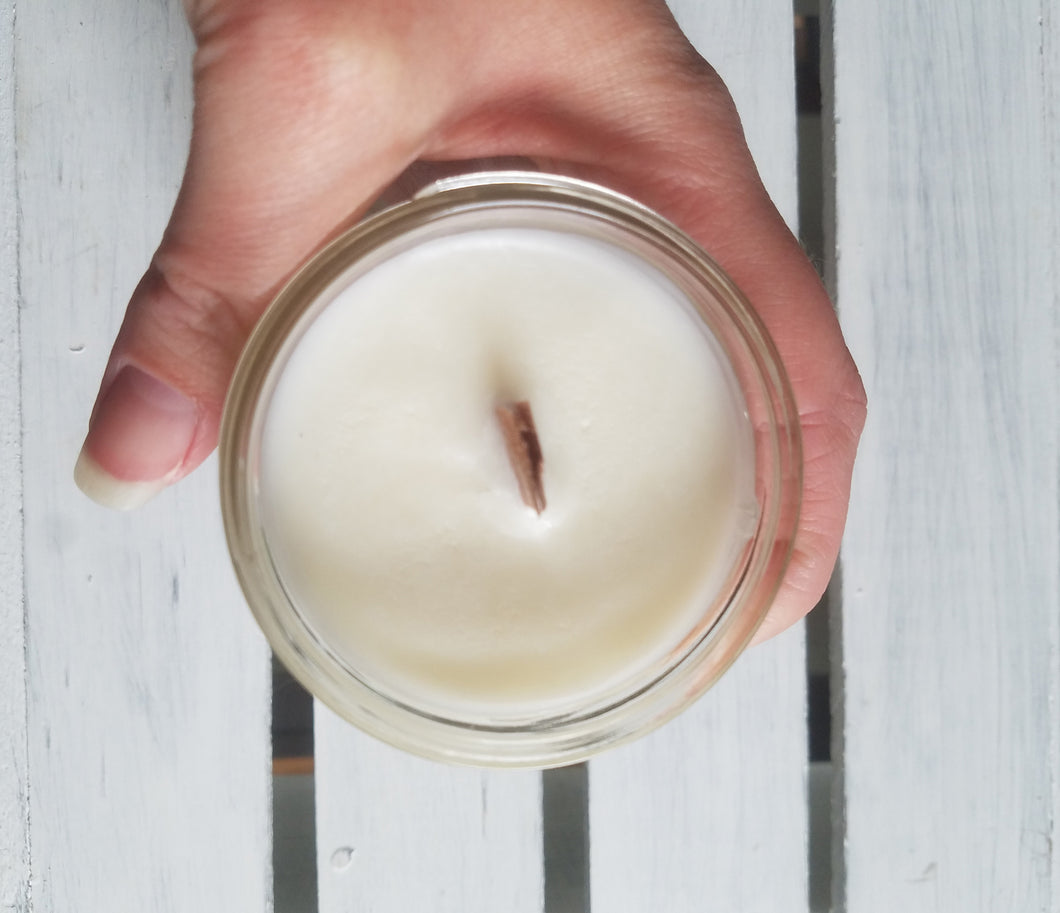 4oz winter scented soy wax candle