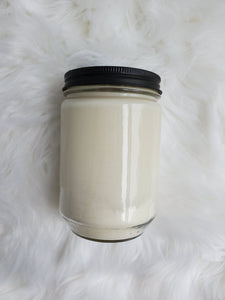 16 oz winter scented soy wax candle