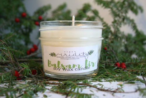 4oz winter scented soy wax candle